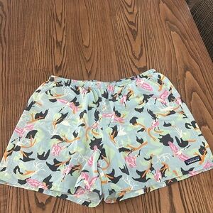 Patagonia baggies spoonbill print. Size Large